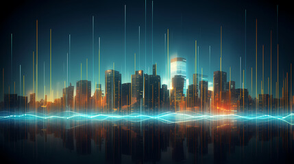 Finance concept background, economic and infographic concept