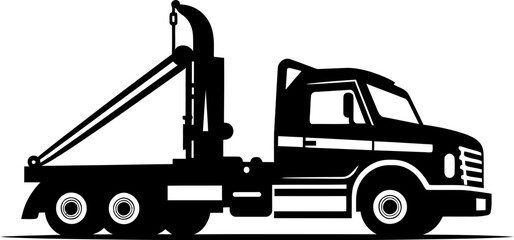 Tow Truck Vector Art Depiction of Towing Expertise
