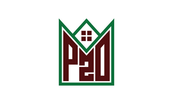 PZO initial letter builders real estate logo design vector. construction, housing, home marker, property, building, apartment, flat, compartment, business, corporate, house rent, rental, commercial