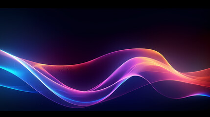 Abstract colorful waves and lines background for design and presentations