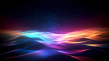 Fototapeta na wymiar Abstract colorful waves and lines background for design and presentations