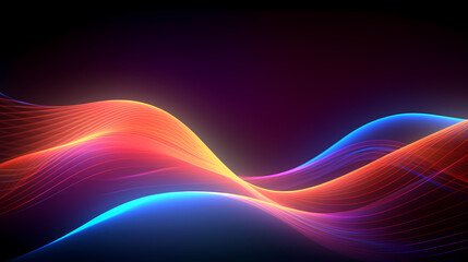 Abstract colorful waves and lines background for design and presentations