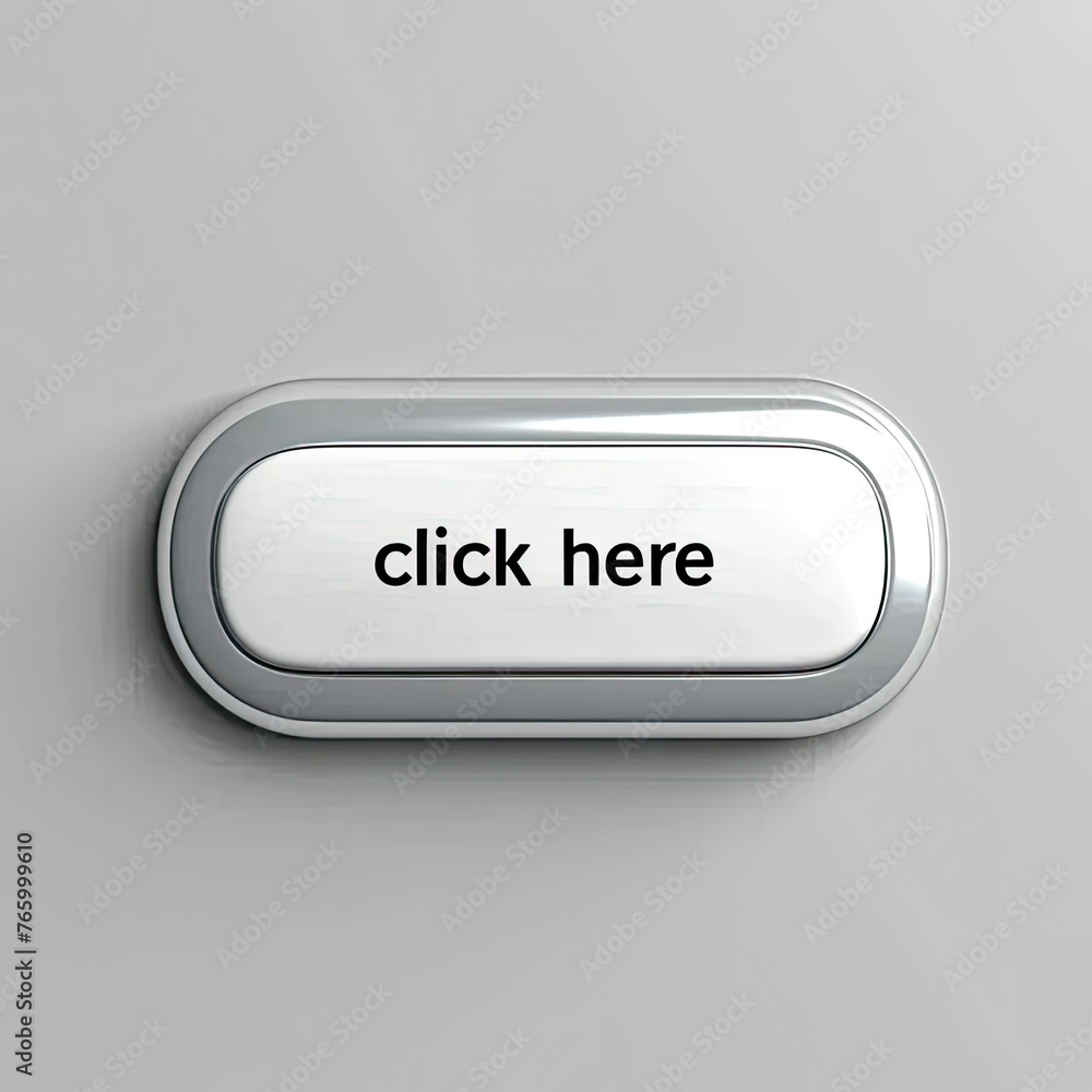 Fototapete a button with the word click here on it