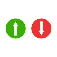 Green up and red down arrow vectors, Cursor arrow vector up and down, Arrows up and down, Arrow vectors