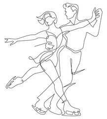 一筆描き-フィギュアスケート