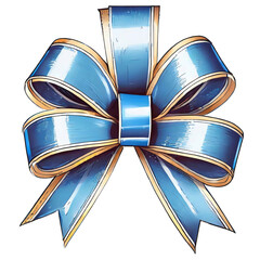 blue and gold ribbon