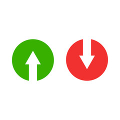 Green up and red down arrow vectors, Cursor arrow vector up and down, Arrows up and down, Arrow vectors