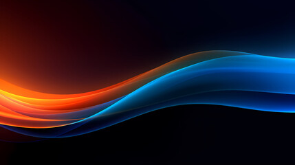 Naklejka premium Abstract geometric background, technical lines background and light effects, 3D rendering