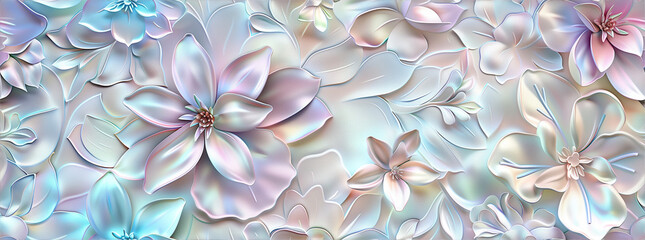 Ethereal Floral Artistry in Pastel Tones
