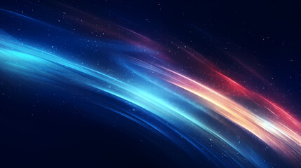 Obraz premium Abstract geometric background, technical lines background and light effects, 3D rendering