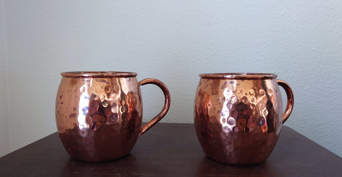 two copper mugs from Turkiye