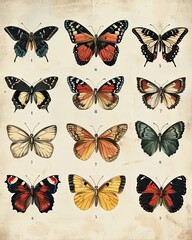 a group of butterflies sitting on top of each other