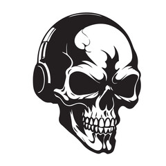 Skull , human skull , pirate skull , Human skull vector silhouette