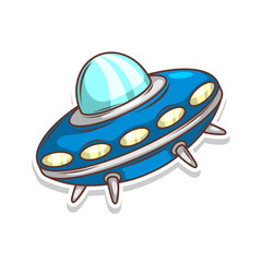 Launching spaceship rocket illustration art