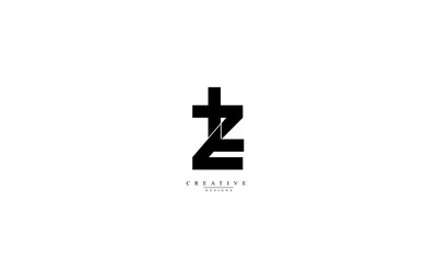Alphabet letters Initials Monogram logo ZL LZ Z L