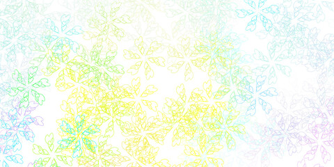 Light multicolor vector abstract texture with leaves.
