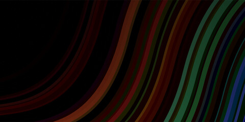 Dark Multicolor vector backdrop with circular arc.