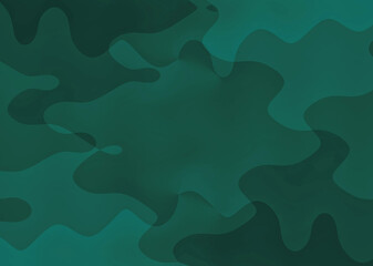 Camouflage pattern background in green color. Seamless vector illustration.