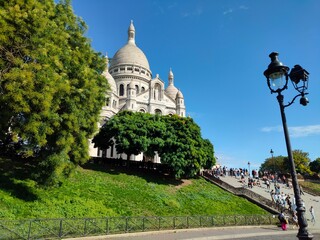 The Basilica of the Sacred Heart of Paris, commonly known as Basilique du Sacre Coeur, Paris