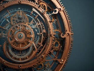 A creative rendering of a limited time clock, with intricate details and visually descriptive elements. The clock is portrayed as a living entity, with gears and mechanisms working tirelessly to keep 