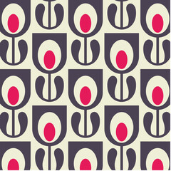 Scandinavian Tulips Designs in Fabric, Wallpaper and Textures