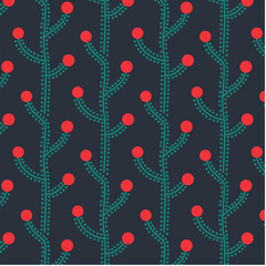 Winter Vines Background In Fabric, Wallpaper and Textures