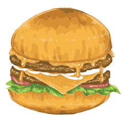 Hand Drawn Burger