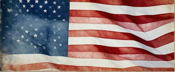 Fototapeta premium american flag Memorial or Veterans Day, 4 July, independence day, labor day