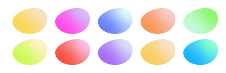 液状のグラデーションアイコンセット