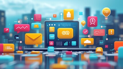 Visualizing Digital Marketing Icon