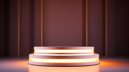 Abstract podium with copy space for product in minimalist style
