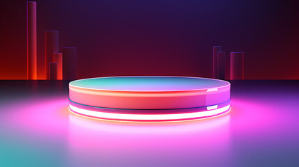 Abstract podium with copy space for product in minimalist style