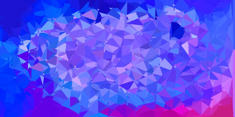 Obraz premium Light blue, red vector triangle mosaic background.