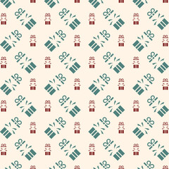 Gift unique trendy multicolor repeating pattern vector illustration background