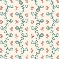 Scissors unique trendy multicolor repeating pattern vector illustration background