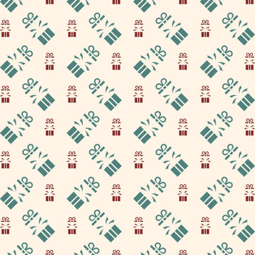Gift unique trendy multicolor repeating pattern vector illustration background