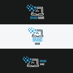 Digital Tech-Inspired Logo Designs for Modern Brand Identity