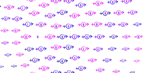 Light Purple, Pink vector background with woman symbols.