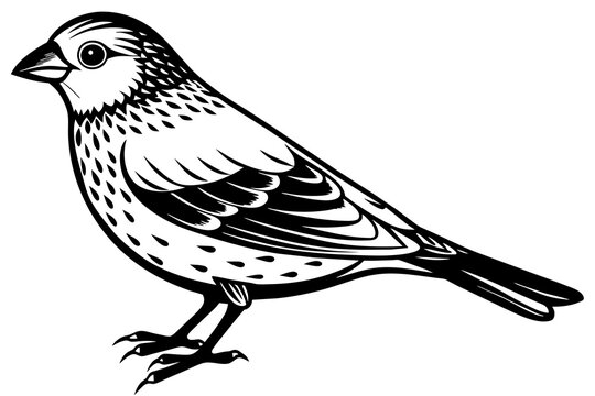 recommend clip art: crossbill silhouette vector illustration