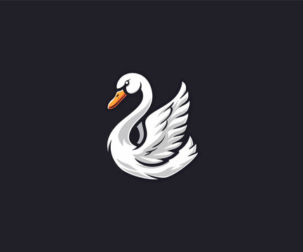 duck logo design template