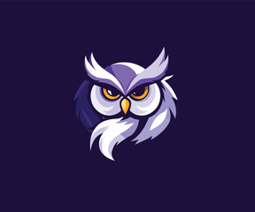 owl mascot illustration logo