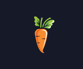 carrot logo design template