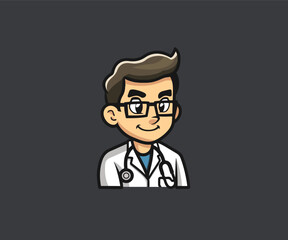 doctor mascot logo design