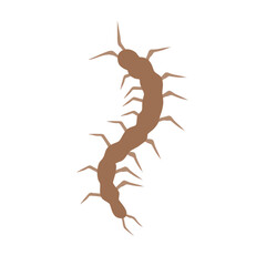 Vektor Cartoon set of Centipedes