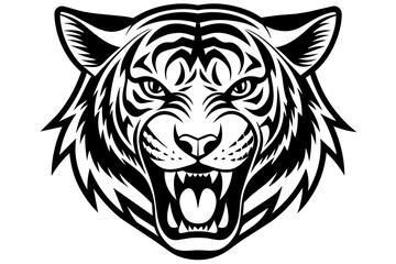 tiger-head-logo-6-set-group-vector-illustration