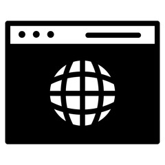 Website glyph icon