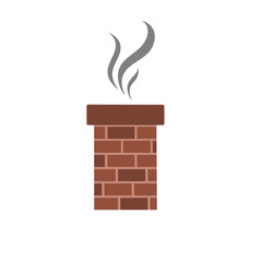 House Chimney Illustration 