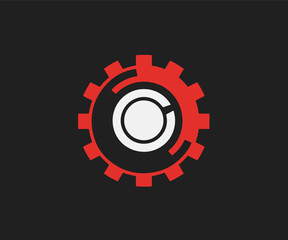 gear logo design template
