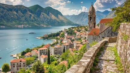 Fototapeta na wymiar Kotor is a city located in Montenegro.