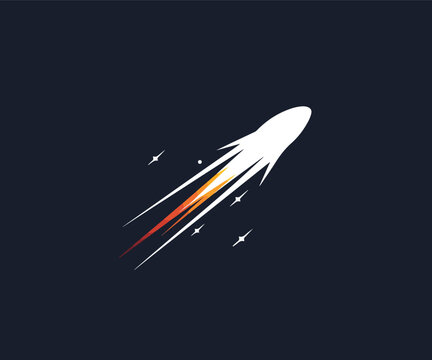 meteor logo design template